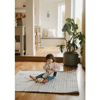 MICASSO & CO TAPIS DE SOL IMPERMÉABLE MULTIUSAGES - VICHY SAUGE