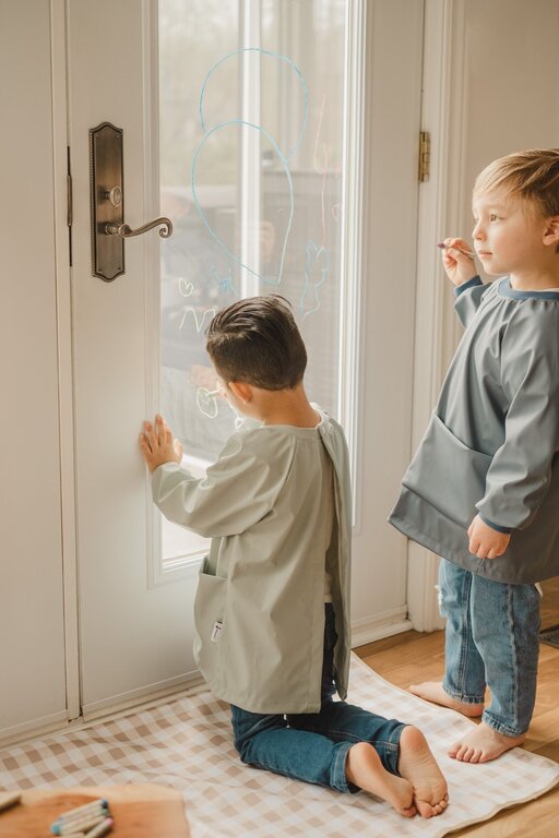 MICASSO & CO TABLIER D'ARTISTE IMPERMÉABLE (4-6 ANS) - BLEU MAJESTUEUX