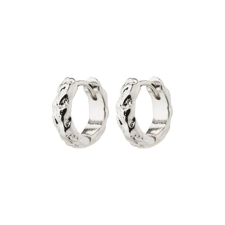 PILGRIM BOUCLES D'OREILLES HUGGIE PLAQUÉ ARGENT - CARLA