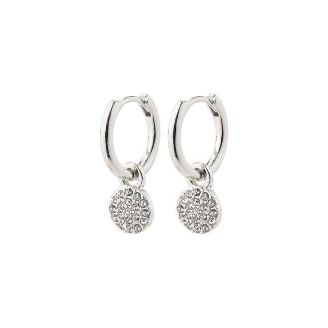 PILGRIM BOUCLES D'OREILLES HUGGIE PLAQUÉ ARGENT CARLA