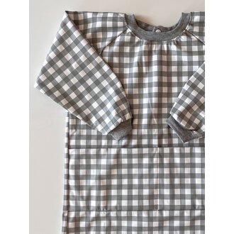 MICASSO & CO TABLIER D'ARTISTE IMPERMÉABLE (4-6 ANS) - VICHY SAUGE