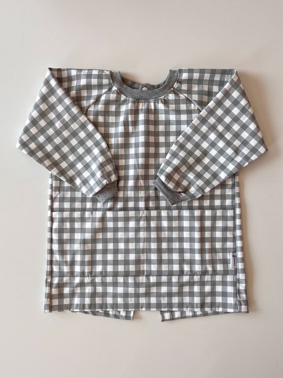 MICASSO & CO TABLIER D'ARTISTE IMPERMÉABLE (4-6 ANS) - VICHY SAUGE