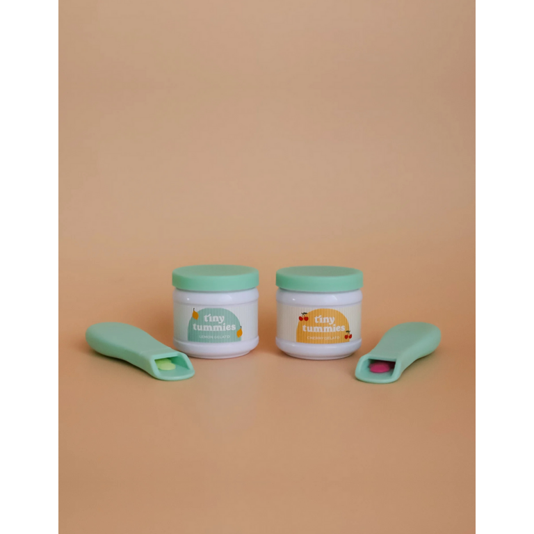 TINY HARLOW ENSEMBLE DE GELATO POUR POUPÉE - CITRON ET CERISE