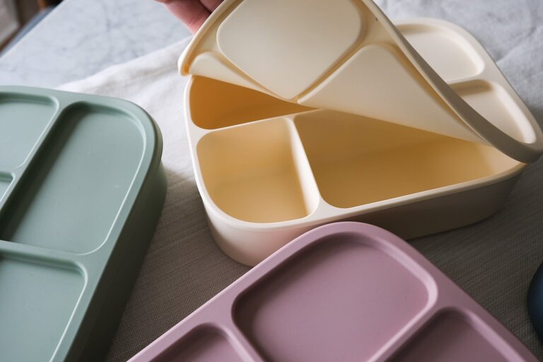 MICASSO & CO BOÎTE À LUNCH BENTO EN SILICONE - VERT TENDRE