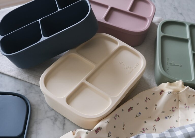 MICASSO & CO BOÎTE À LUNCH BENTO EN SILICONE - BLEU MAJESTUEUX