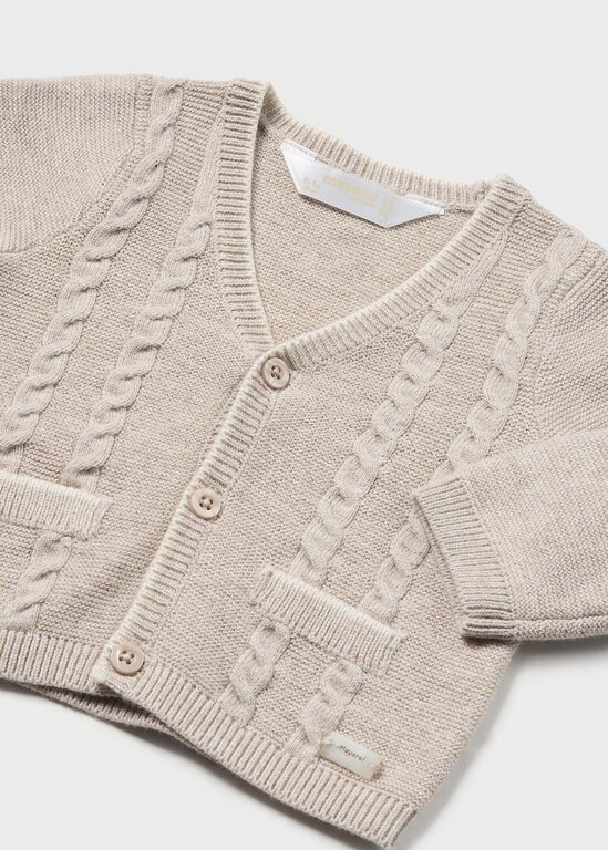 MAYORAL CARDIGAN EN TRICOT TORSADÉ - BEIGE