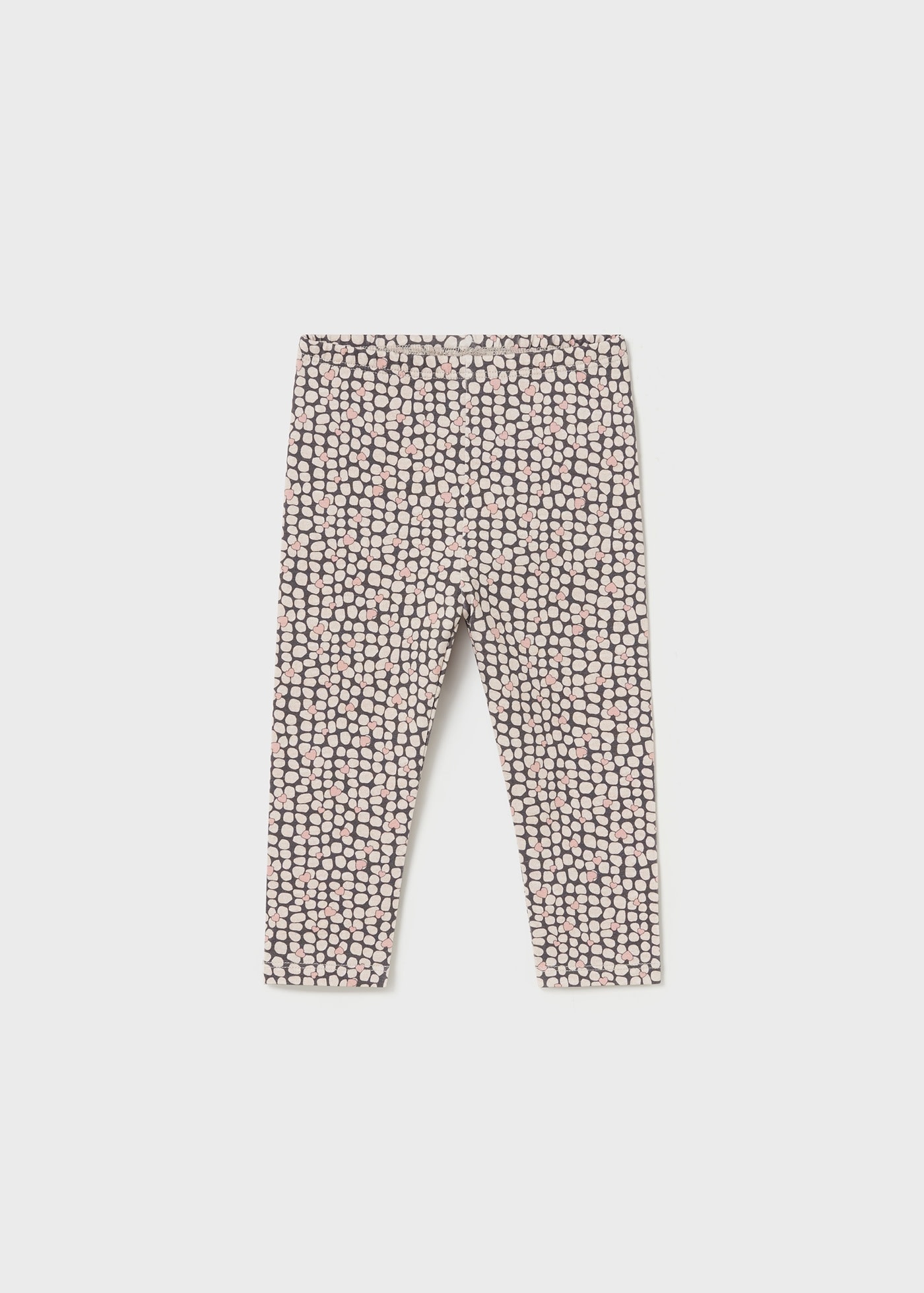 MAYORAL LEGGING A MOTIFS DE COEUR GRIS Boutique Patati Patata