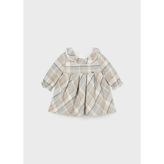 MAYORAL ROBE EN FLANELLE À CARREAUX - NOISETTE