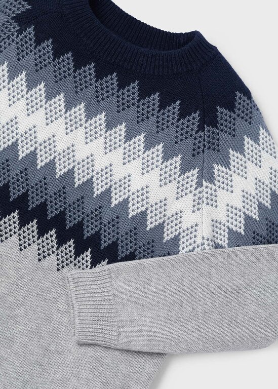 MAYORAL PULL JACQUARD ZIGZAG - GRIS