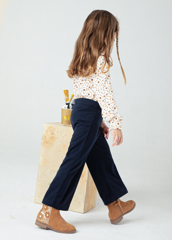 PANTALON AVEC CEINTURE - MARINE