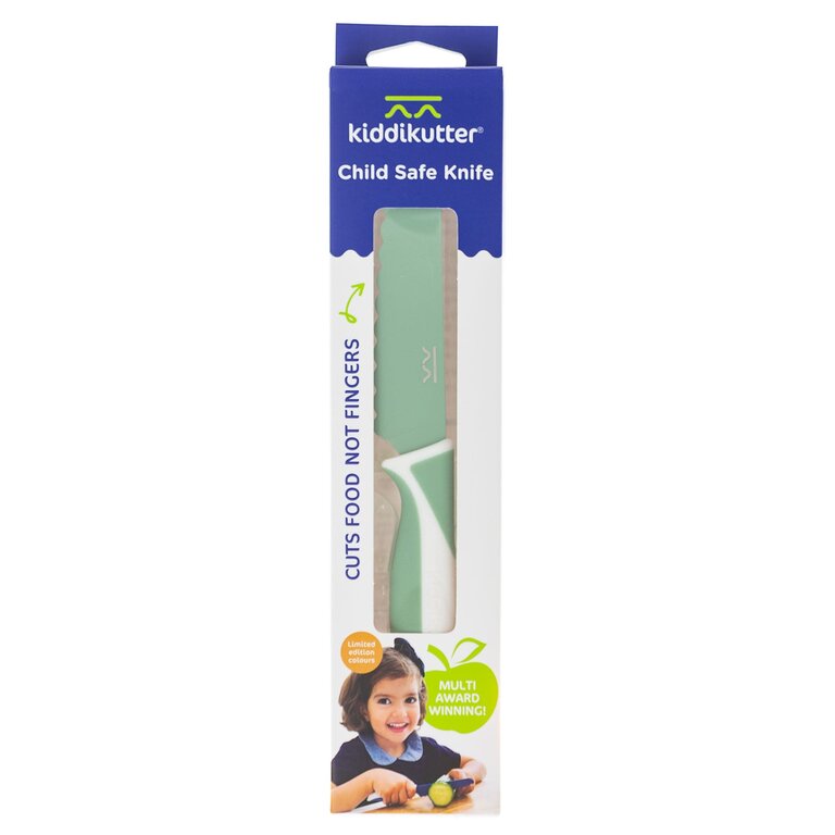 KIDDIKUTTER COUTEAU SÉCURITAIRE POUR ENFANT - SEA GREEN