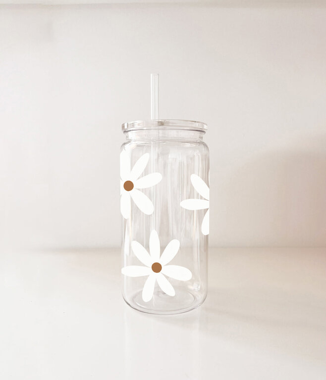 MÖMY VERRE 16 OZ PLASTIQUE - FLEURS D'AUTOMNE