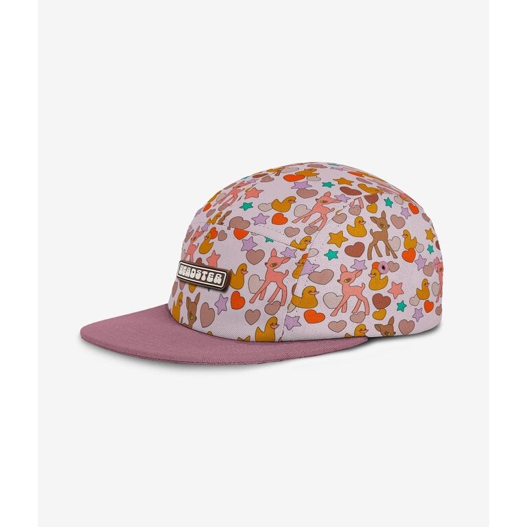 HEADSTER KIDS FIVE-PANEL CAP - BAMBI PINK MARSHMALLOW