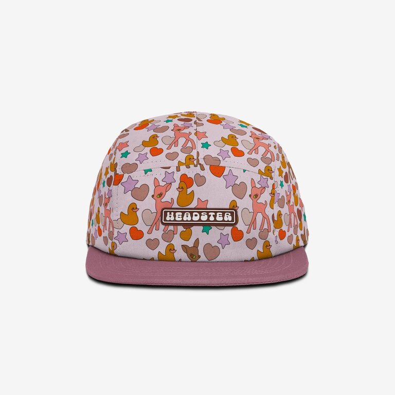 HEADSTER KIDS CASQUETTE FIVE PANEL - BAMBI PINK MARSHMALLOW