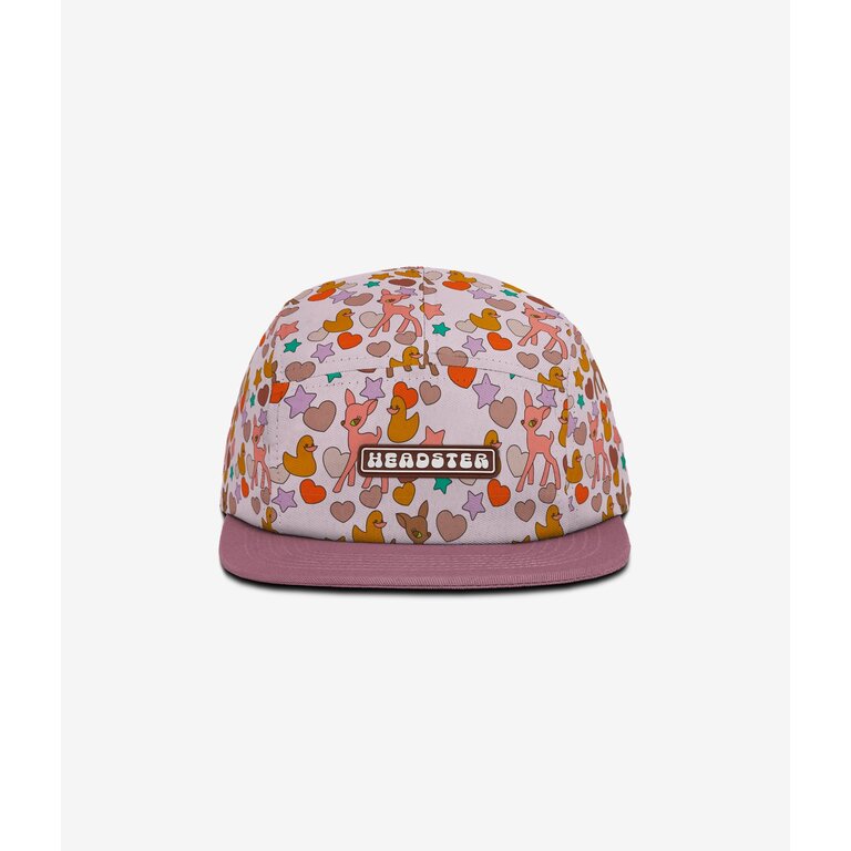 HEADSTER KIDS CASQUETTE FIVE PANEL - BAMBI PINK MARSHMALLOW