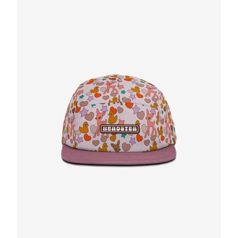 HEADSTER KIDS FIVE-PANEL CAP - BAMBI PINK MARSHMALLOW