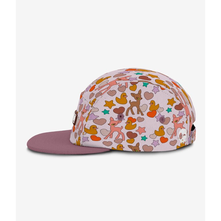 HEADSTER KIDS CASQUETTE FIVE PANEL - BAMBI PINK MARSHMALLOW