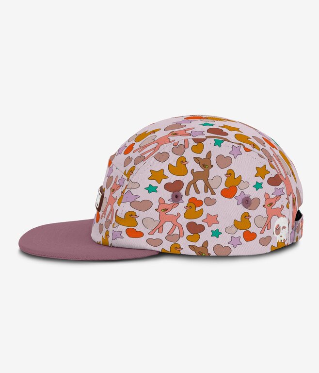 HEADSTER KIDS CASQUETTE FIVE PANEL - BAMBI PINK MARSHMALLOW