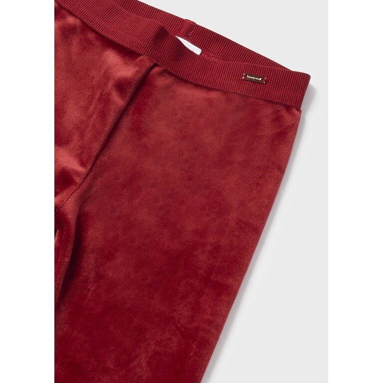 MAYORAL LEGGING VELOURS BASIQUE - CERISE
