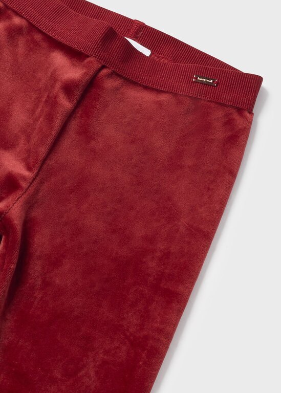 MAYORAL LEGGING VELOURS BASIQUE - CERISE