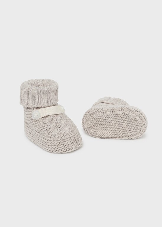 MAYORAL CHAUSSONS TRICOT - NOISETTE