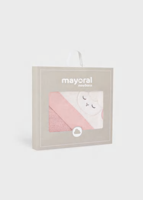 MAYORAL SERVIETTE DE BAIN ANIMAL - ROSE BABY