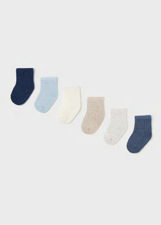 MAYORAL ENSEMBLE DE 6 PAIRES DE CHAUSSETTES - BLEUS