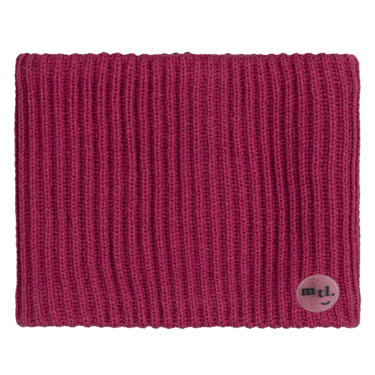MILES THE LABEL CACHE-COU CÔTELÉ DOUBLÉ - MAGENTA