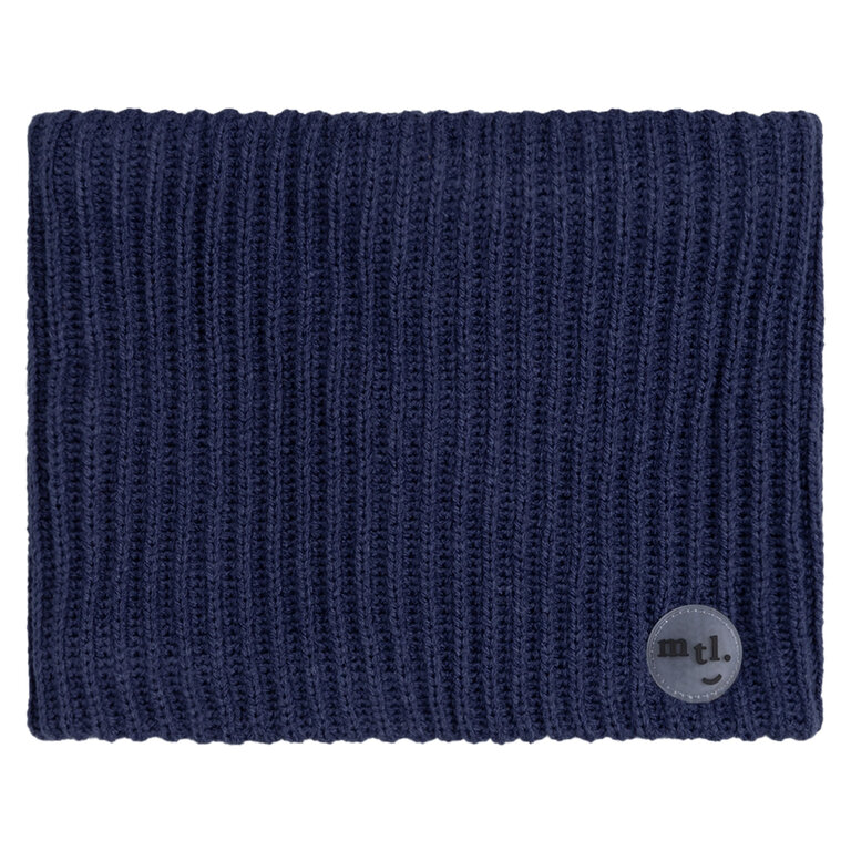 MILES THE LABEL CACHE-COU CÔTELÉ DOUBLÉ - MARINE