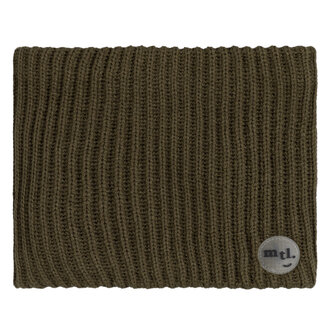 MILES THE LABEL CACHE-COU CÔTELÉ DOUBLÉ - VERT LICHEN