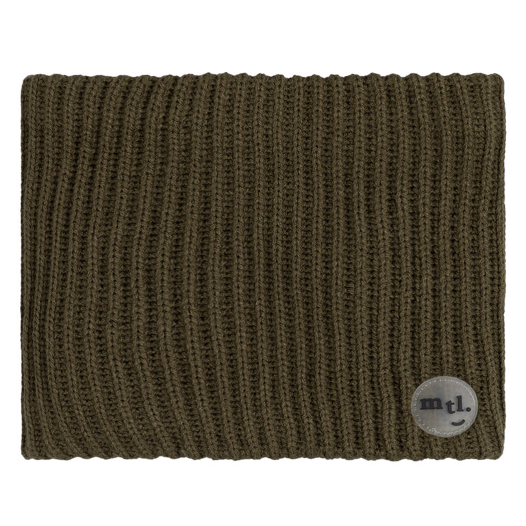 MILES THE LABEL CACHE-COU CÔTELÉ DOUBLÉ - VERT LICHEN
