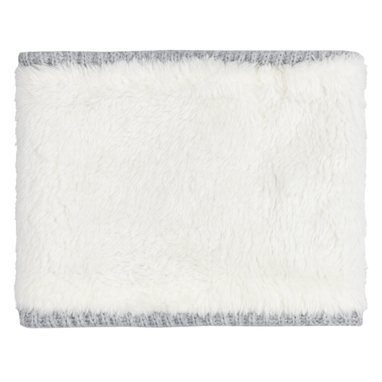 MILES THE LABEL CACHE-COU CÔTELÉ DOUBLÉ - GRIS CHINÉ