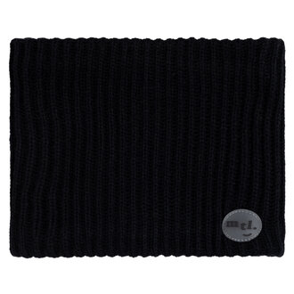 MILES THE LABEL CACHE-COU CÔTELÉ  DOUBLÉ - NOIR