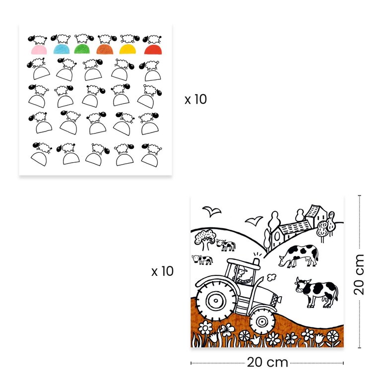 DJECO DISTRIBUTEUR DE COLORIAGES - FERME