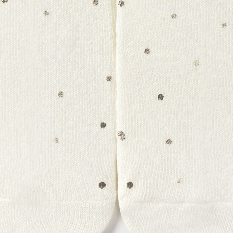 MAYORAL COLLANTS À POIS DORÉ - ÉCRU