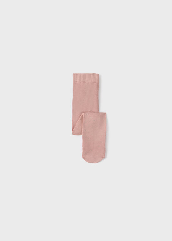 COLLANTS À POIS DORÉ - ROSE