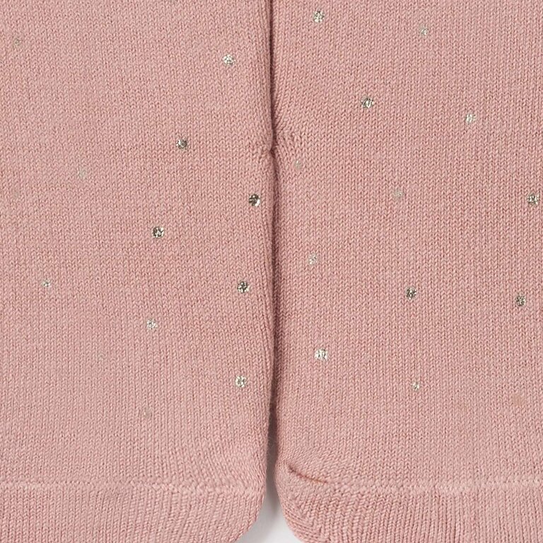 MAYORAL COLLANTS À POIS DORÉ - ROSE