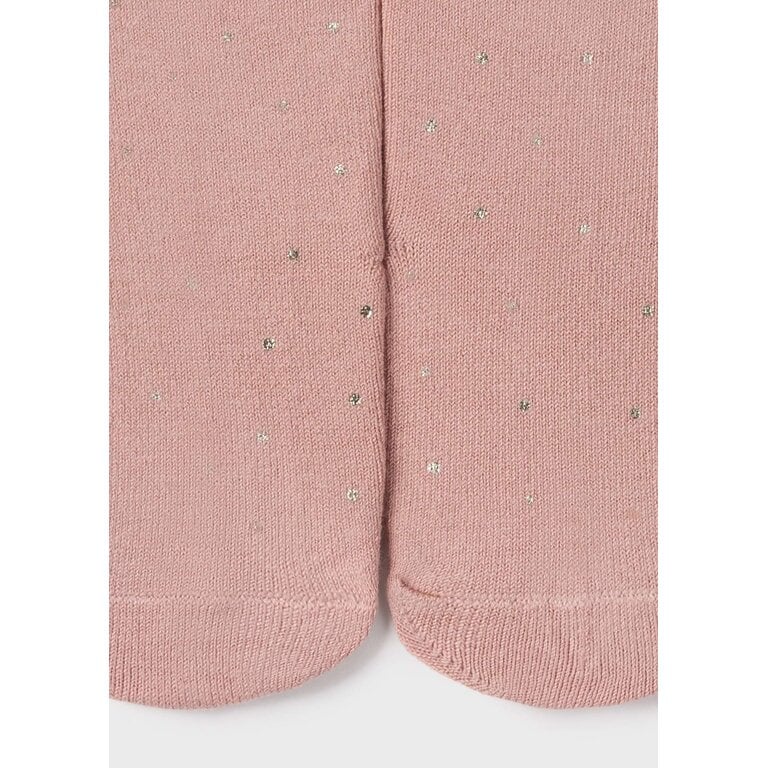 MAYORAL COLLANTS À POIS DORÉ - ROSE