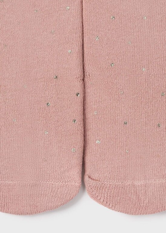 COLLANTS À POIS DORÉ - ROSE