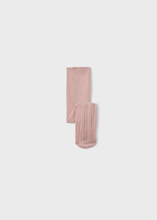 COLLANTS À MOTIFS DE TRICOT - ROSE
