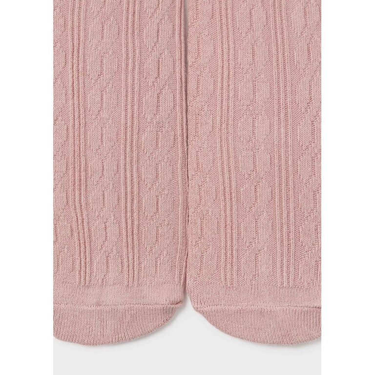 MAYORAL KNIT-PATTERN TIGHTS - PINK