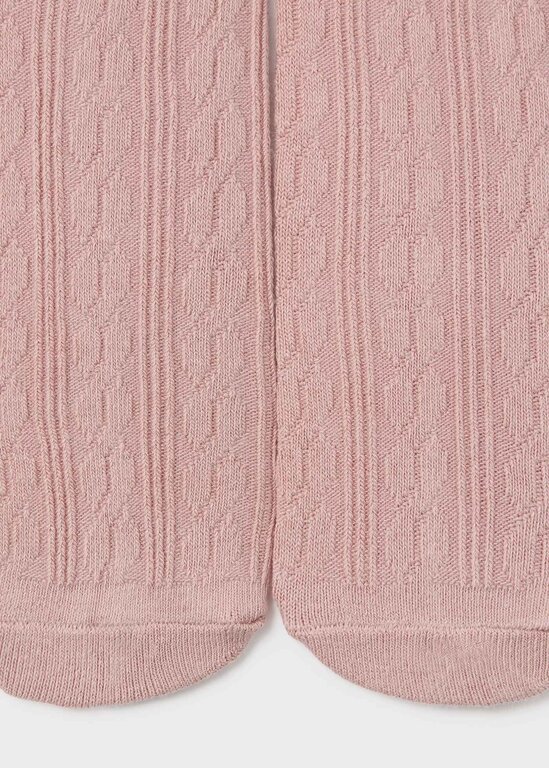 COLLANTS À MOTIFS DE TRICOT - ROSE