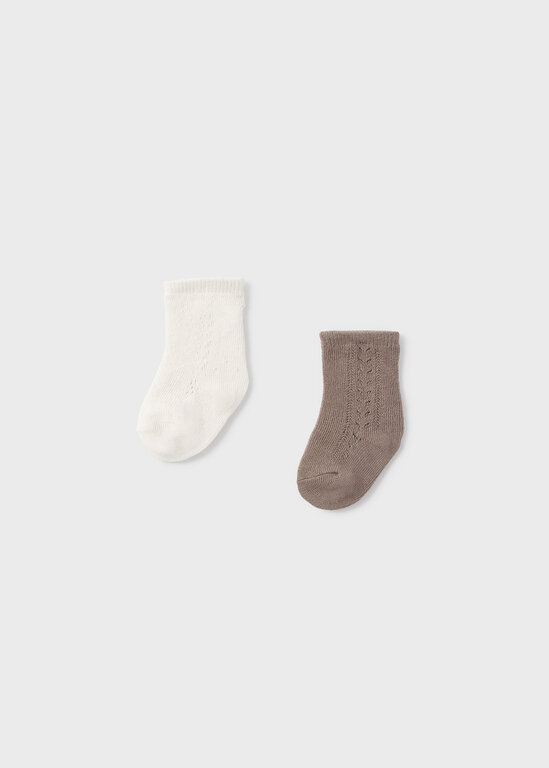 MAYORAL ENSEMBLE DE 2 PAIRES DE CHAUSSETTES - TIRAMISU