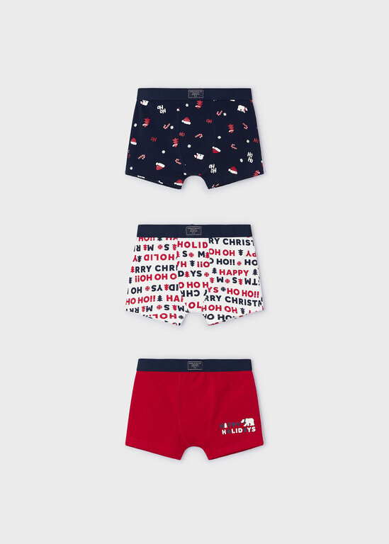 ENSEMBLE DE 3 BOXERS - NOËL