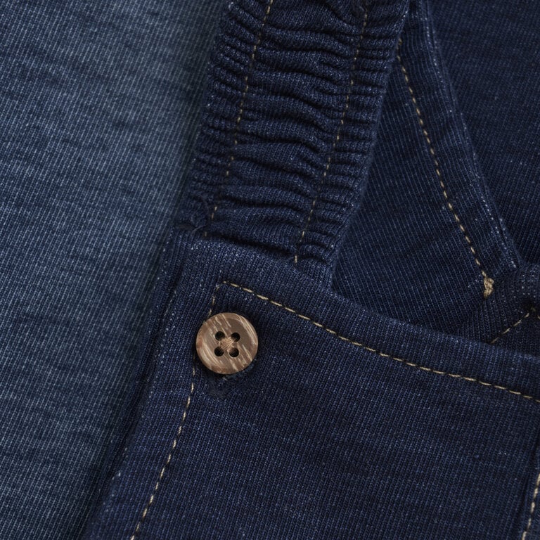 MINYMO SALOPETTE EFFET DENIM - MARINE