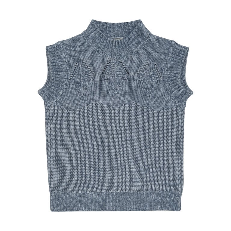 CREAMIE DÉBARDEUR EN TRICOT - BLEU