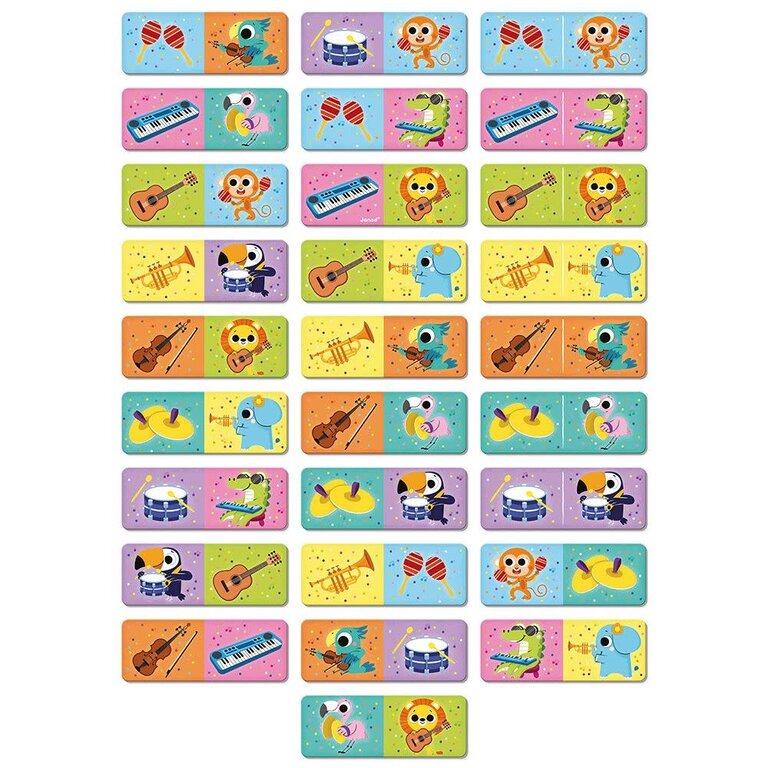 JANOD JEU DE DOMINO - INSTRUMENTS DE MUSIQUE
