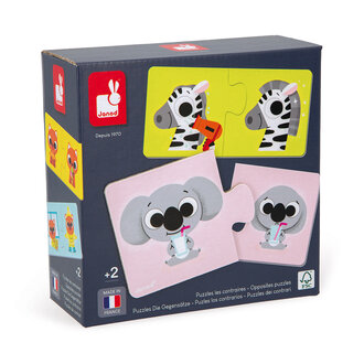 JANOD PUZZLE 2 PIÈCES - LES CONTRAIRES