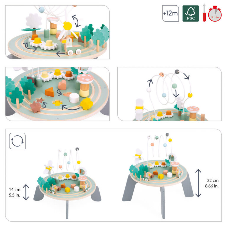 JANOD TABLE D'ACTIVITÉS SWEET COCOON - JARDIN