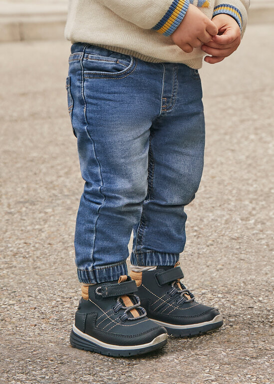 MAYORAL PANTALON JOGGER EN DENIM - BLEU MOYEN